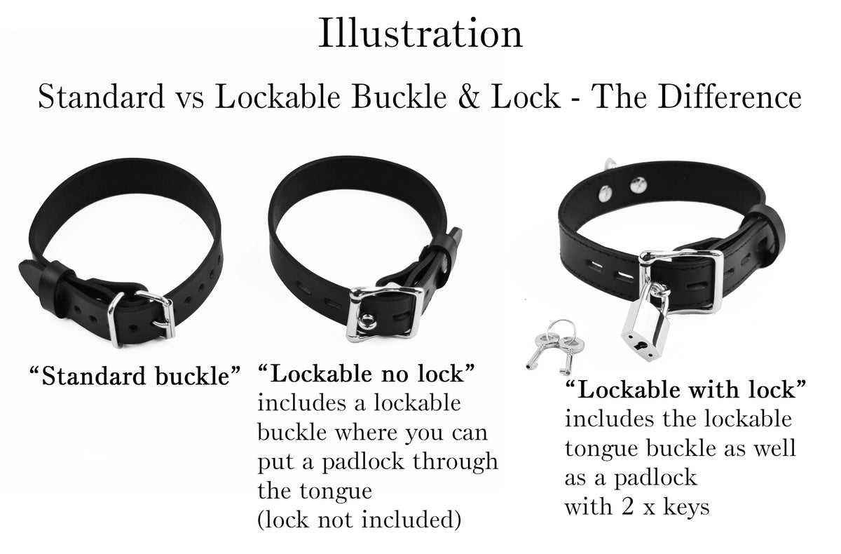 Silicone Ball Gag - Locking Buckle - Supplied with padlock