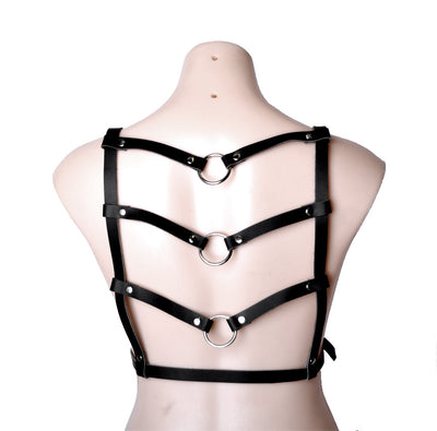 Mercy Industries | Black Leather Armour O-Ring Harness