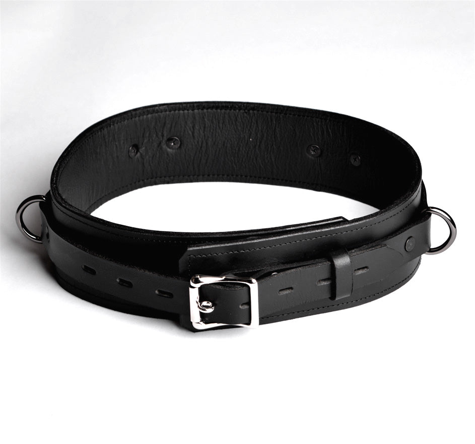 Leather Bondage Belt - Black – Mercy Industries