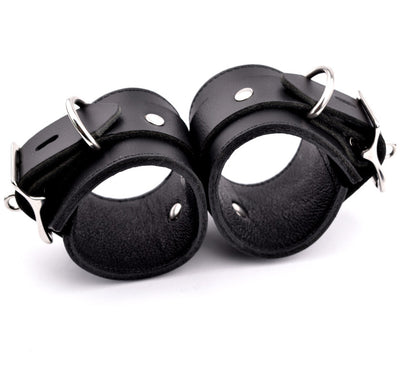 Mercy Industries | Strict Rigid Leather Wrist Cuffs - Black