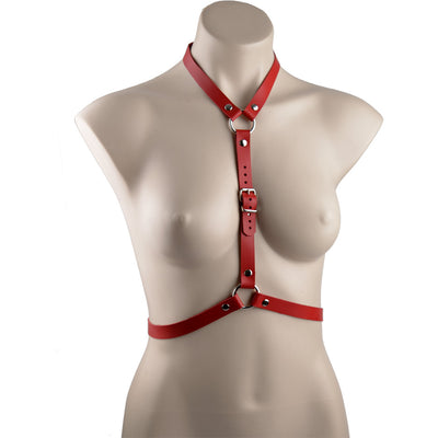 Americana Red Leather Honey Body Harness – Limited Edition! | Online BDSM Leather Harness