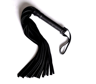 Deluxe Leather Flogger - Black | Mercy Industries